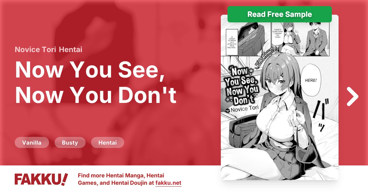  Now You See, Now You Don't Hentai by Novice Tori - FAKKU
