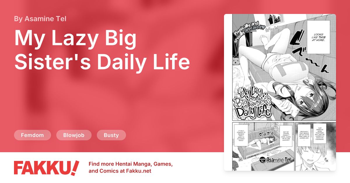 My Lazy Big Sister's Daily Life Hentai by Asamine Tel - FAKKU