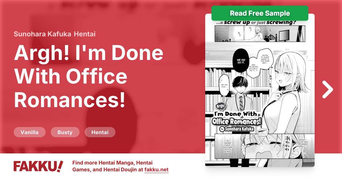 Argh! I'm Done With Office Romances! Hentai by Sunohara Kafuka - FAKKU