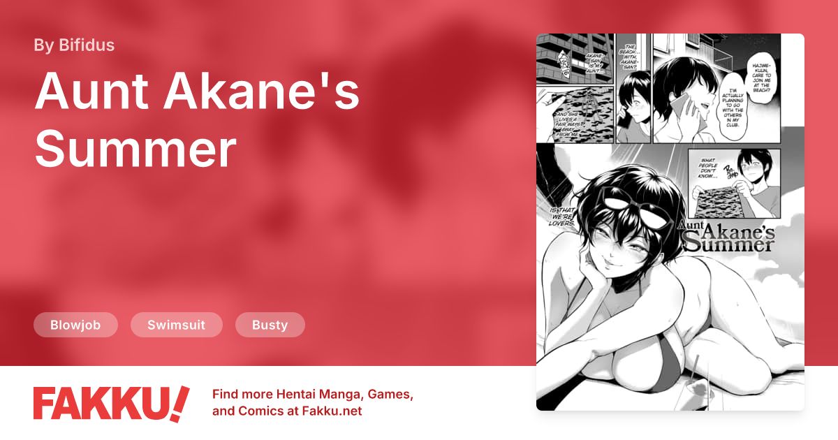 Aunt Akane's Summer Hentai by Bifidus - FAKKU