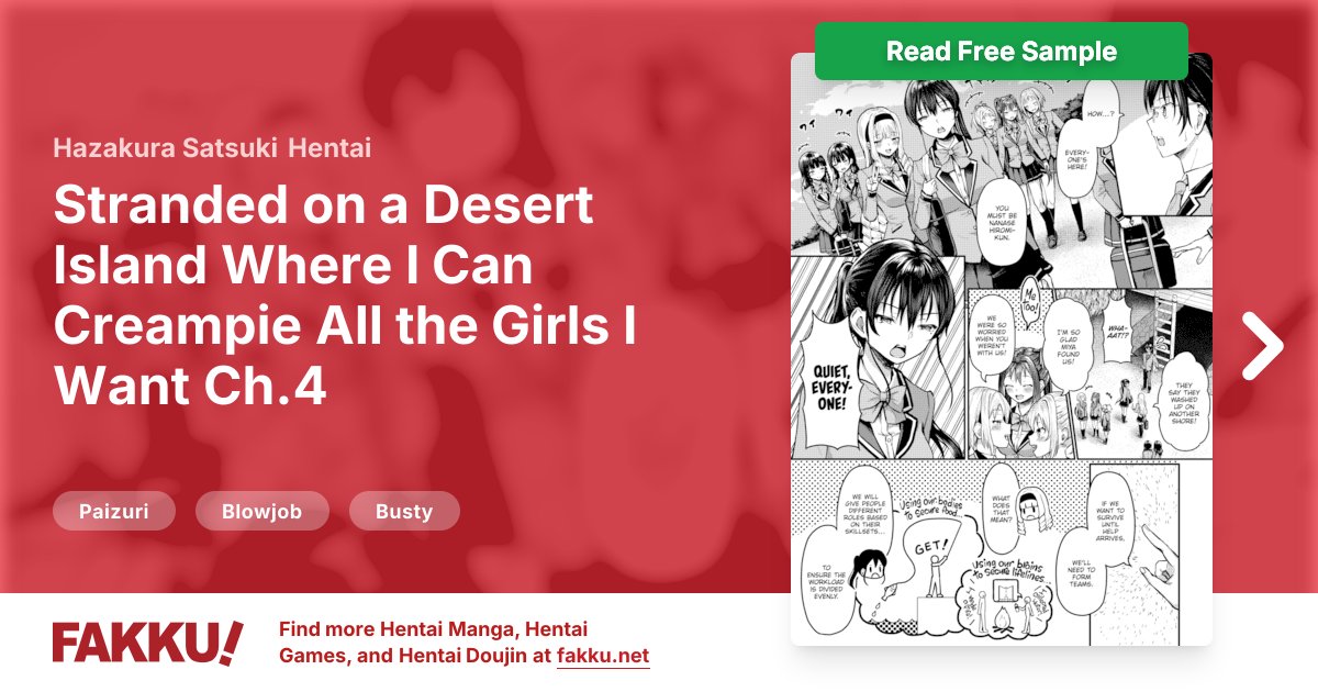  Stranded on a Desert Island Where I Can Creampie All the Girls I Want Ch.4 Hentai by Hazakura Satsuki - FAKKU