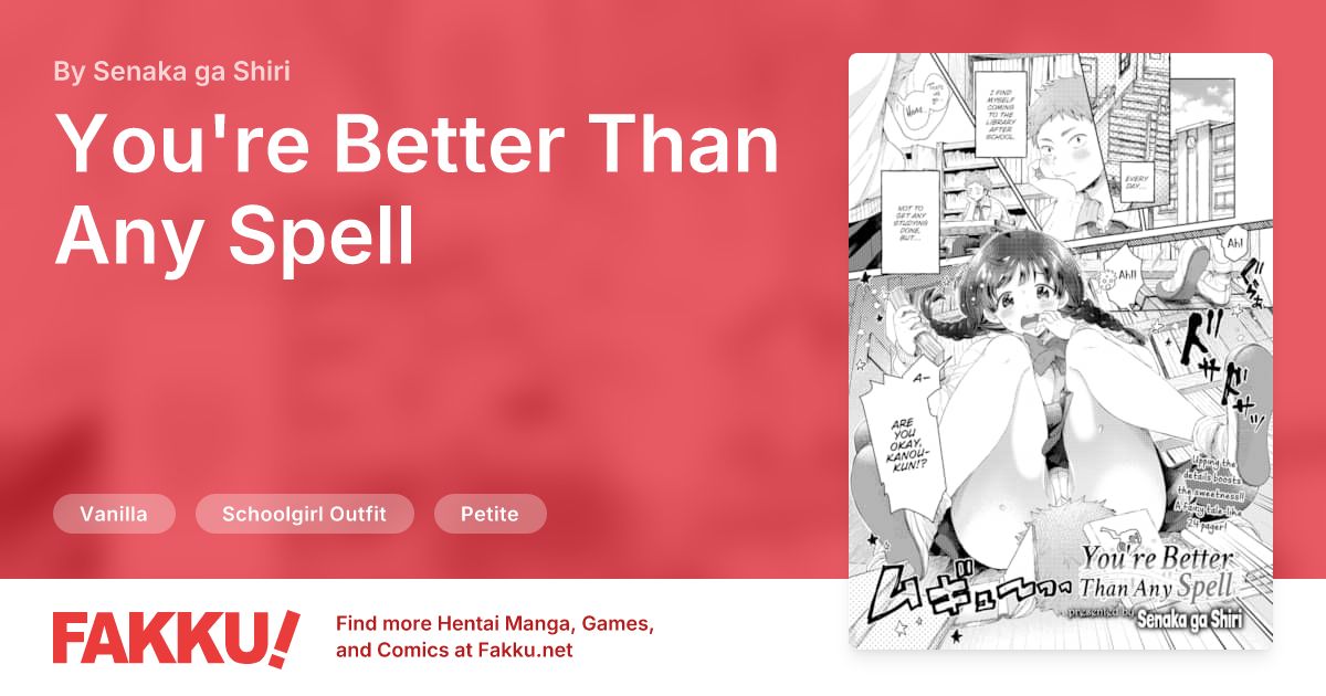 You're Better Than Any Spell Hentai by Senaka ga Shiri - FAKKU