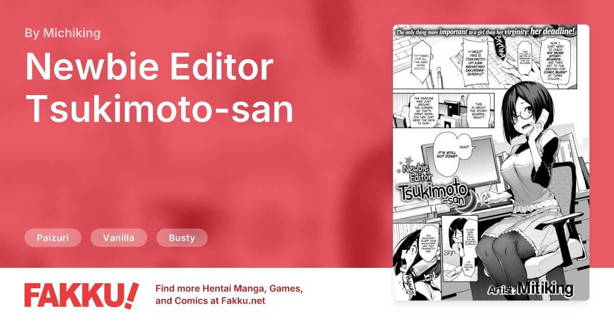 Newbie Editor Tsukimoto-san Hentai by Michiking - FAKKU