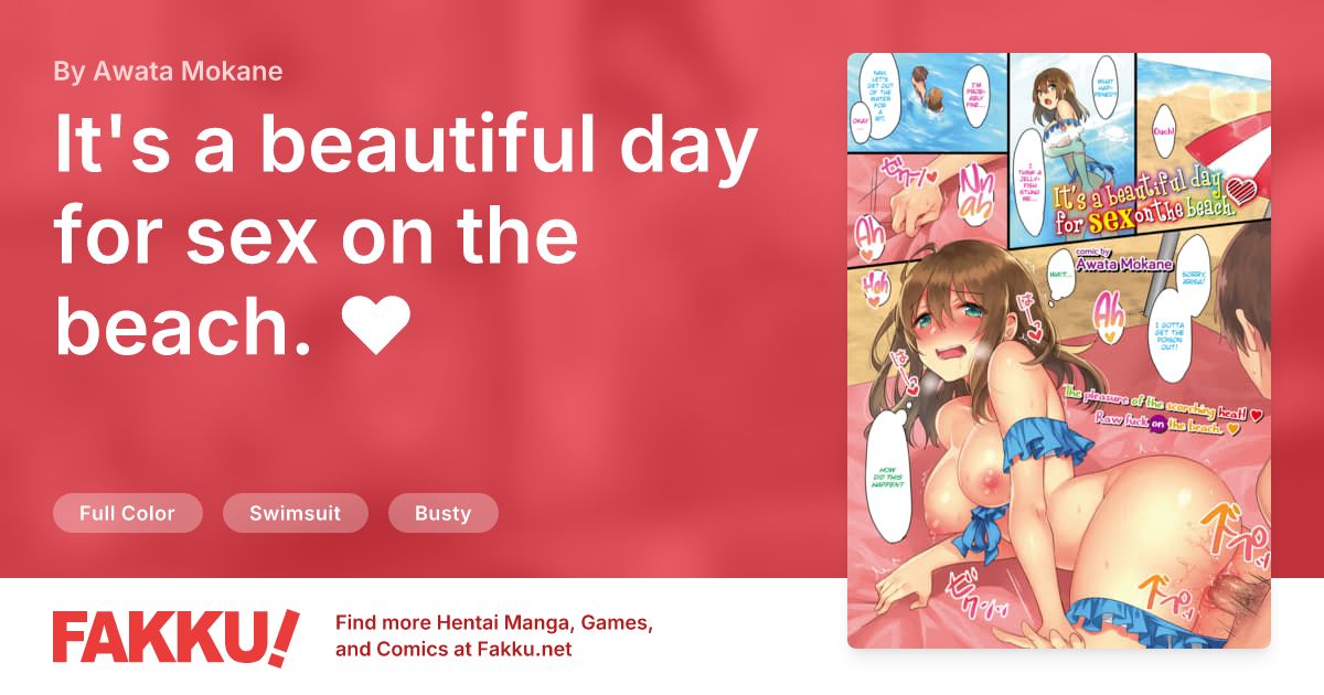 It's a beautiful day for sex on the beach. ❤ Hentai by Awata Mokane - FAKKU