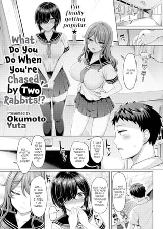 What Do You Do When You're Chased by Two Rabbits!? Hentai Cover Image
