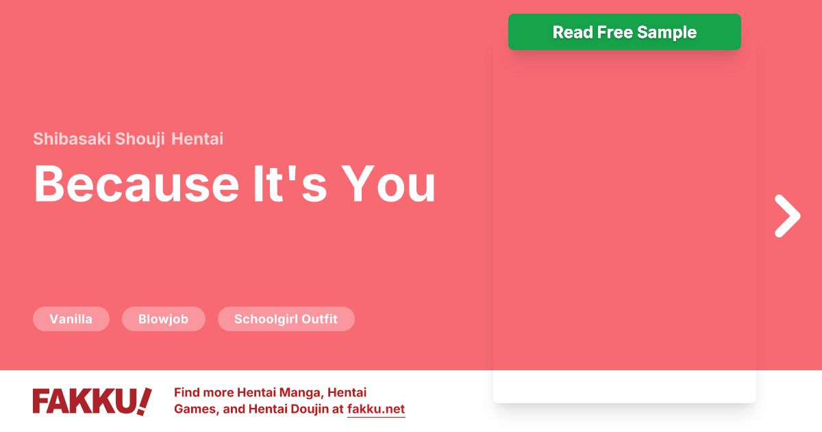 Because It's You Hentai by Shibasaki Shouji - FAKKU
