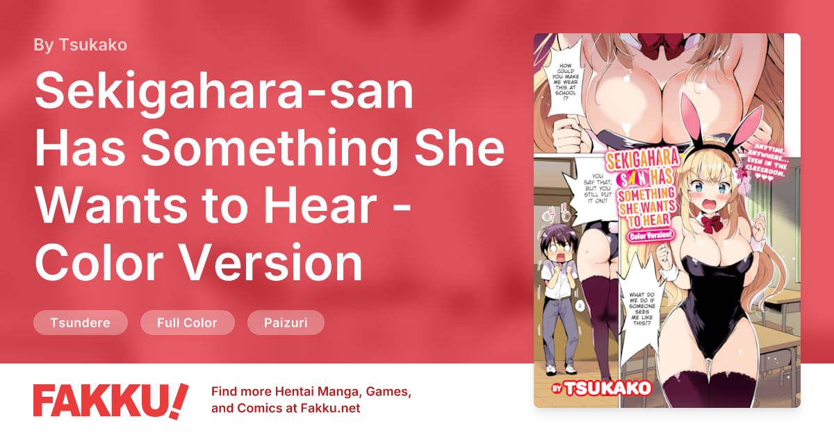 Sekigahara-san Has Something She Wants to Hear - Color Version Hentai by Tsukako - FAKKU