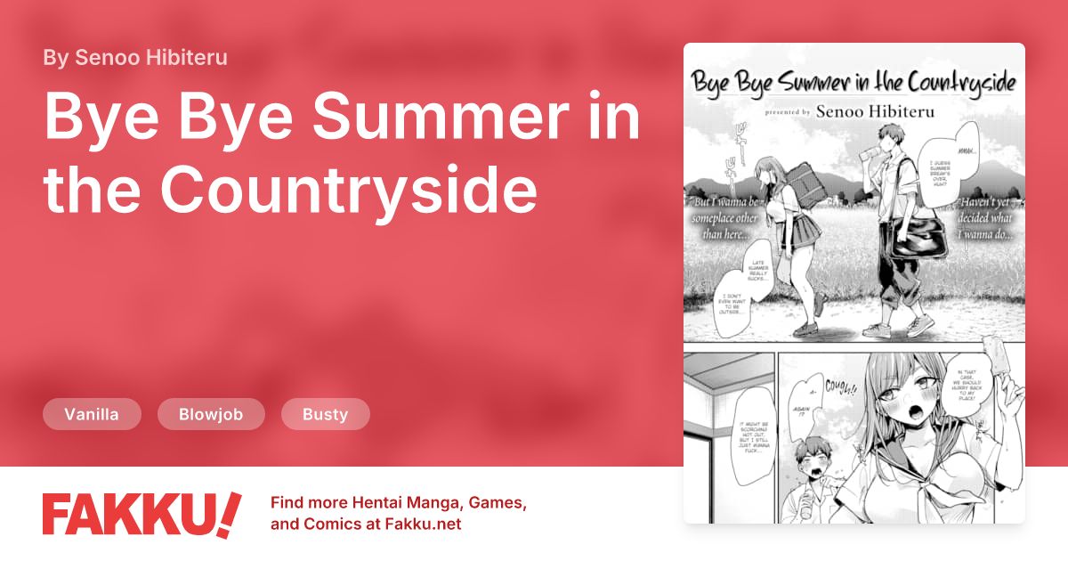 Bye Bye Summer in the Countryside Hentai by Senoo Hibiteru - FAKKU