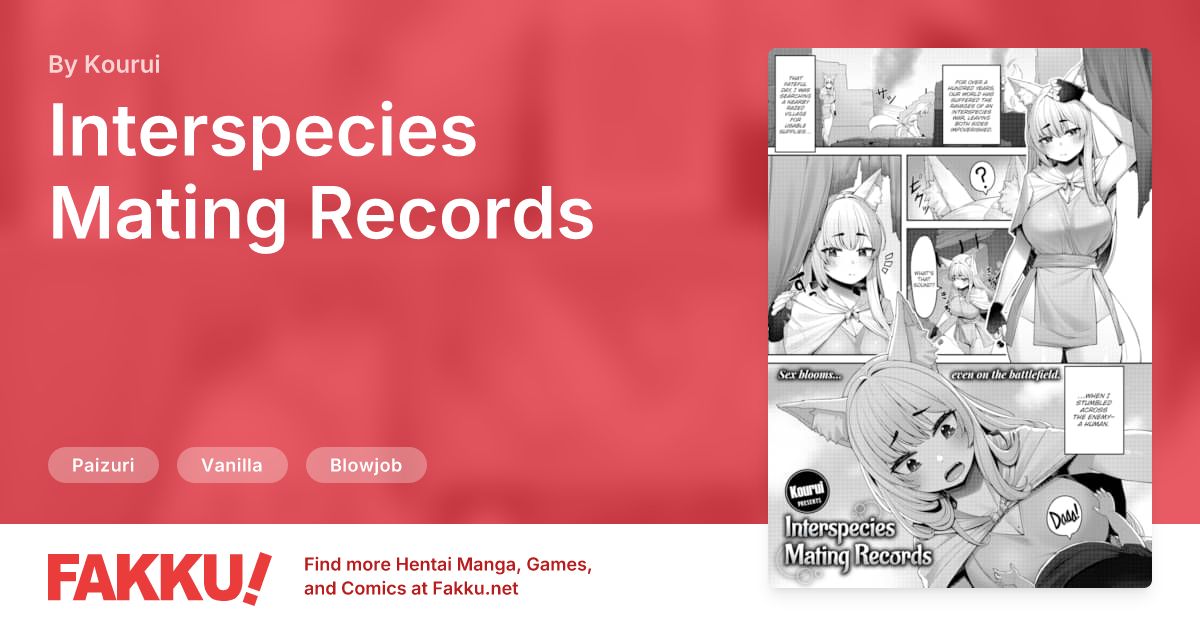 Interspecies Mating Records Hentai by Kourui - FAKKU