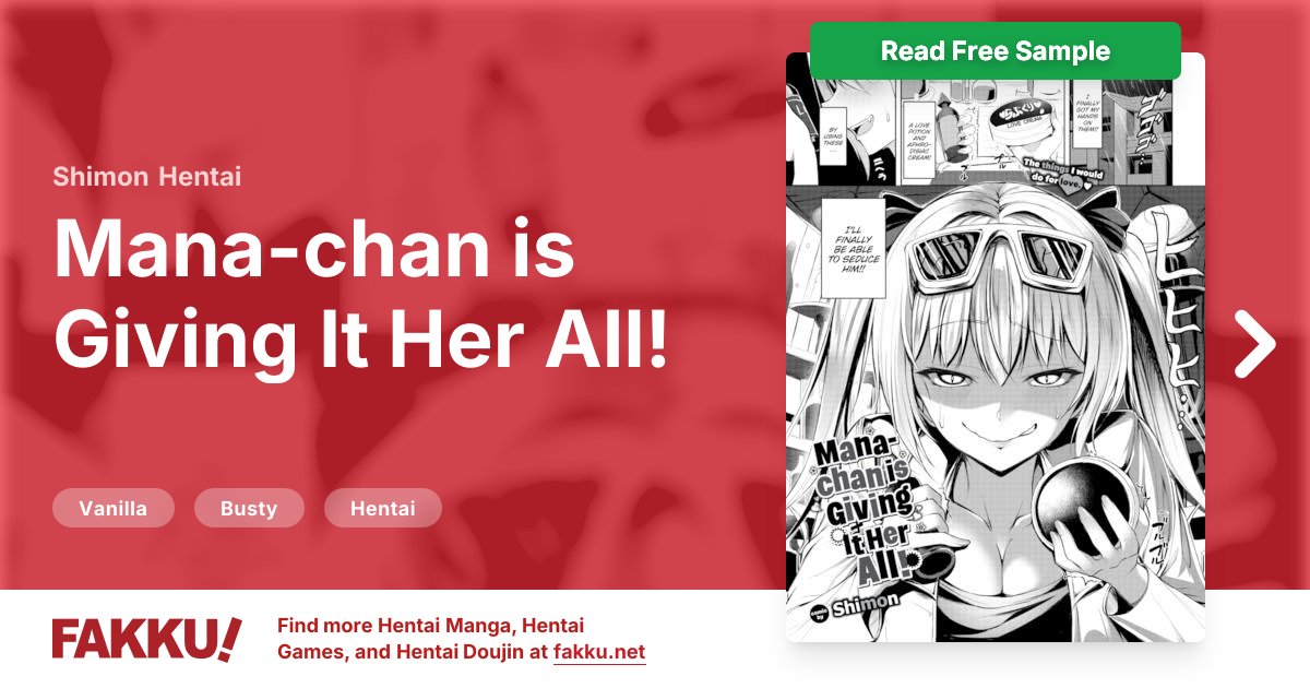  Mana-chan is Giving It Her All! Hentai by Shimon - FAKKU