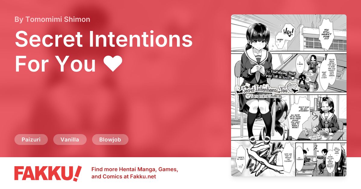 Secret Intentions For You ❤ Hentai by Tomomimi Shimon - FAKKU