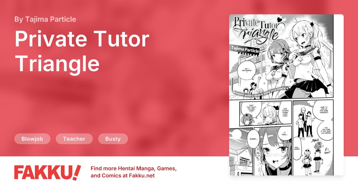 Private Tutor Triangle Hentai by Tajima Particle - FAKKU