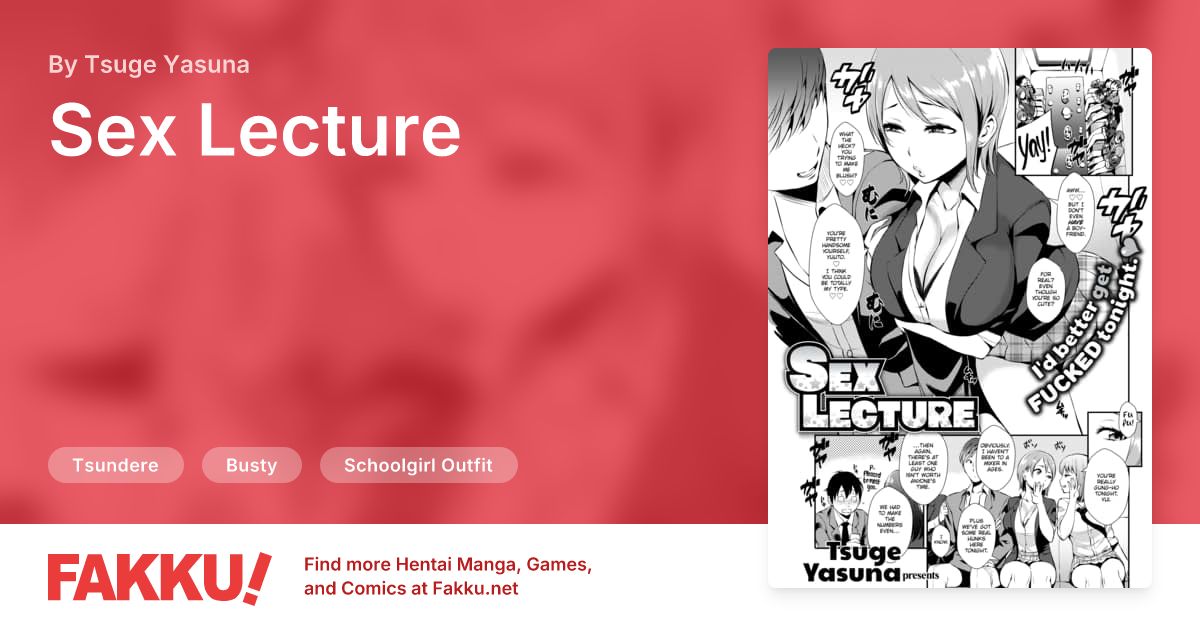 Sex Lecture Hentai by Tsuge Yasuna - FAKKU