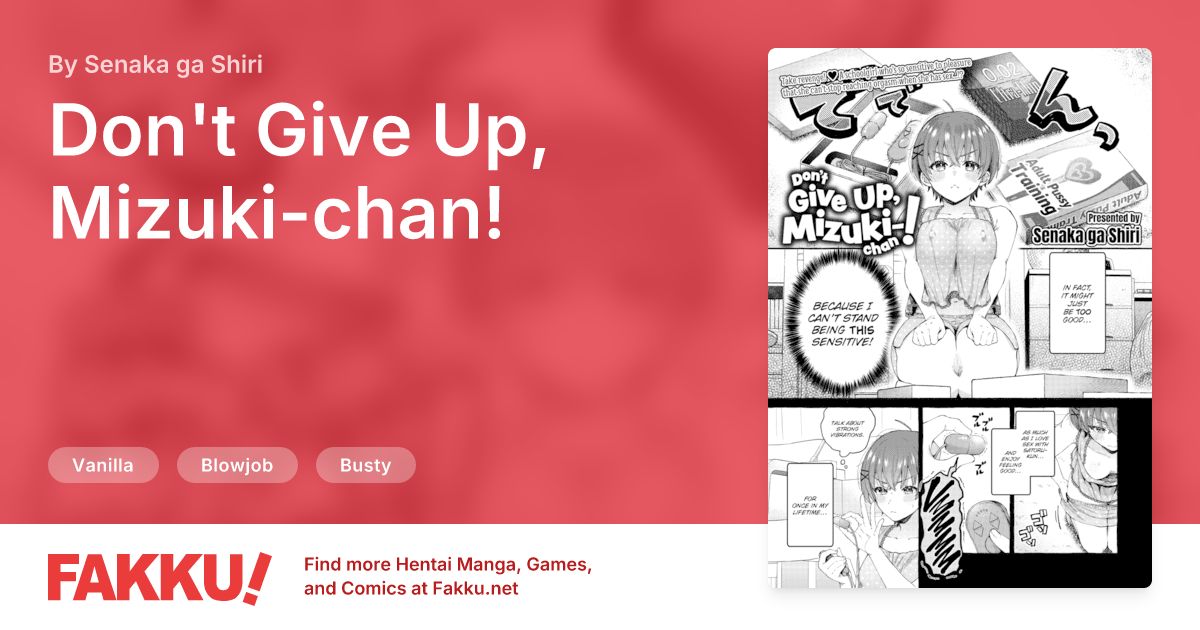 Don't Give Up, Mizuki-chan! Hentai by Senaka ga Shiri - FAKKU