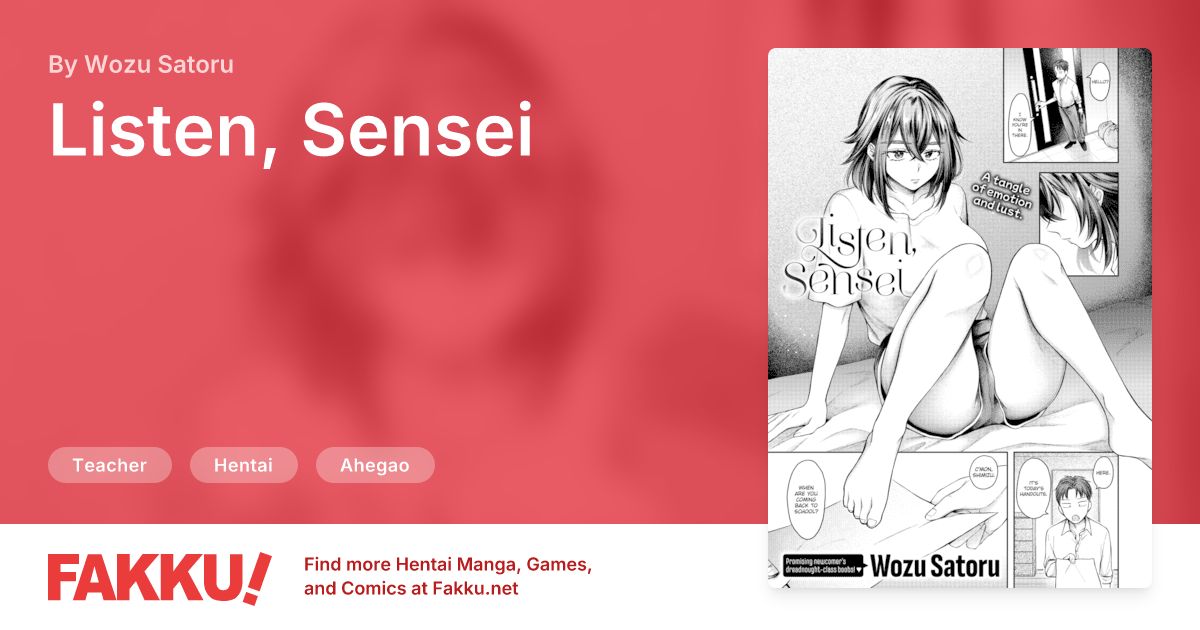 Listen, Sensei Hentai by Wozu Satoru - FAKKU