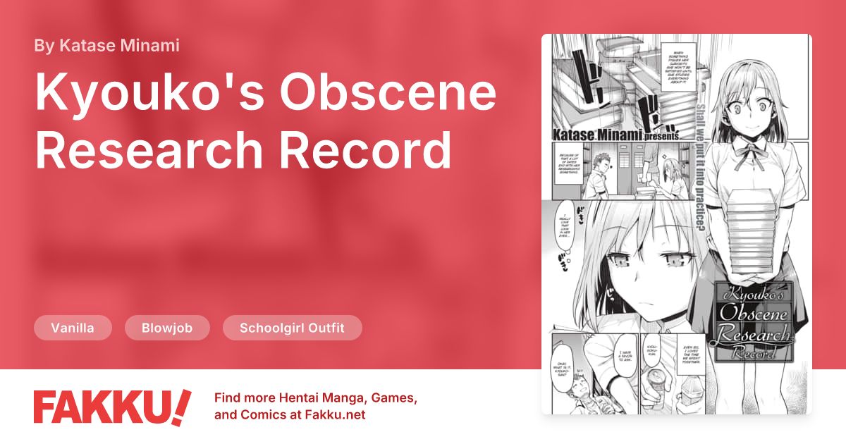 Kyouko's Obscene Research Record Hentai by Katase Minami - FAKKU