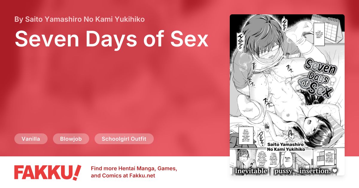 Seven Days of Sex Hentai by Saito Yamashiro No Kami Yukihiko - FAKKU