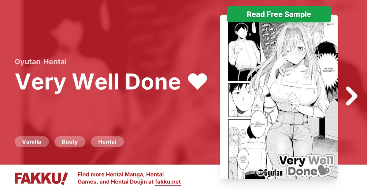  Very Well Done ❤ Hentai by Gyutan - FAKKU