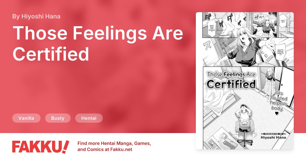 Those Feelings Are Certified Hentai by Hiyoshi Hana - FAKKU