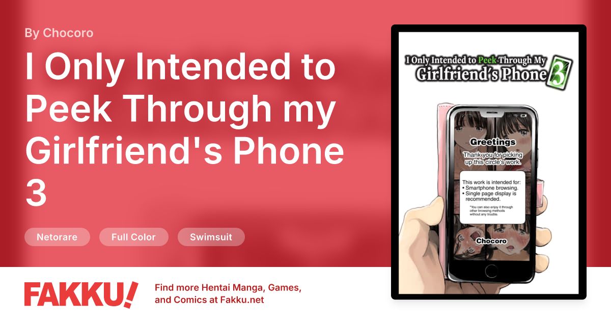 I Only Intended to Peek Through my Girlfriend's Phone 3 Hentai by Chocoro - FAKKU