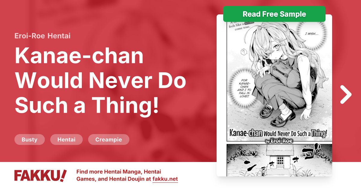  Kanae-chan Would Never Do Such a Thing! Hentai by Eroi-Roe - FAKKU