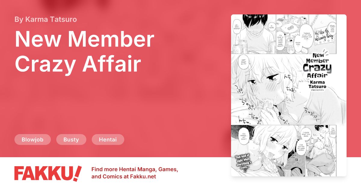 New Member Crazy Affair Hentai by Karma Tatsuro - FAKKU