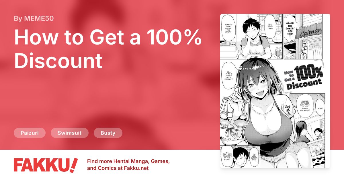 How to Get a 100% Discount Hentai by MEME50 - FAKKU