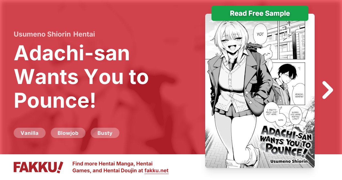  Adachi-san Wants You to Pounce! Hentai by Usumeno Shiorin - FAKKU