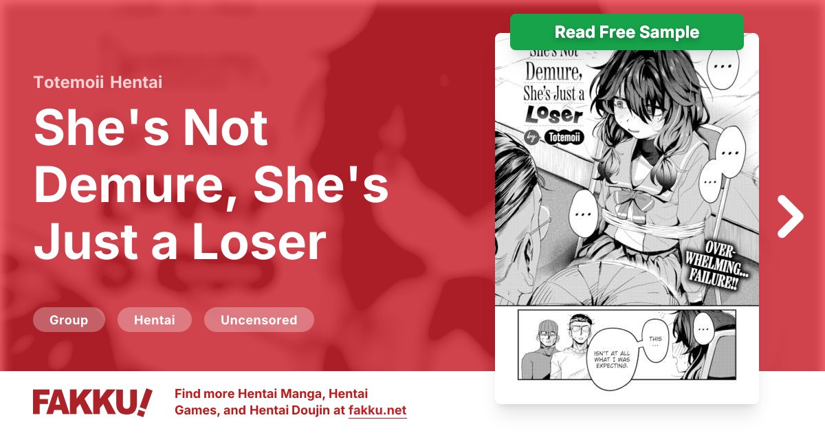  She's Not Demure, She's Just a Loser Hentai by Totemoii - FAKKU