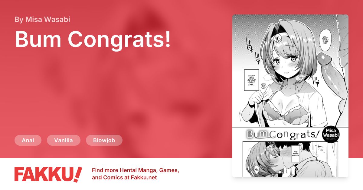 Bum Congrats! Hentai by Misa Wasabi - FAKKU