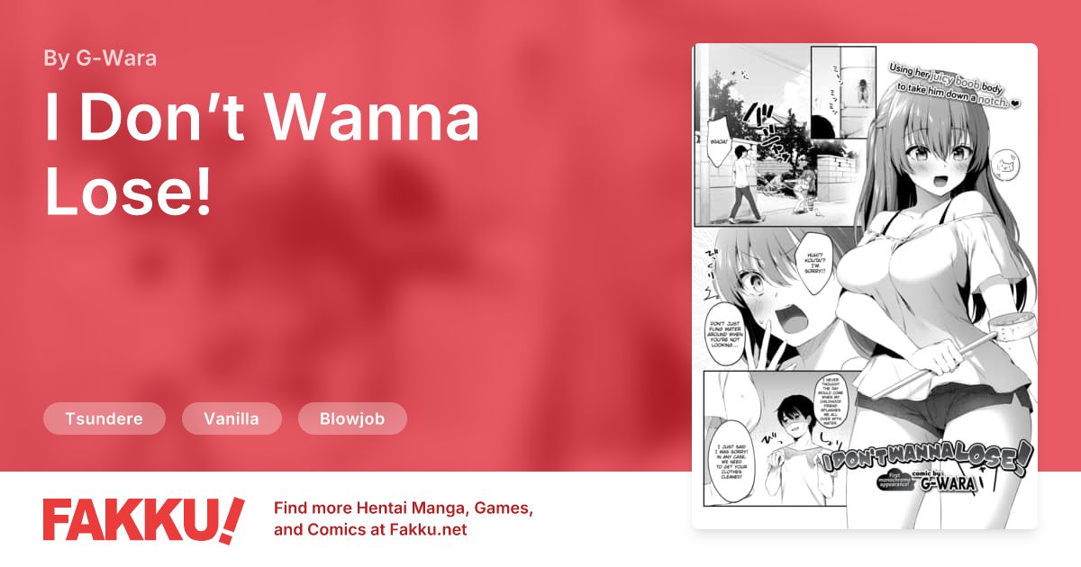 I Don’t Wanna Lose! Hentai by G-Wara - FAKKU