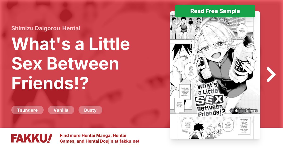  What's a Little Sex Between Friends!? Hentai by Shimizu Daigorou - FAKKU