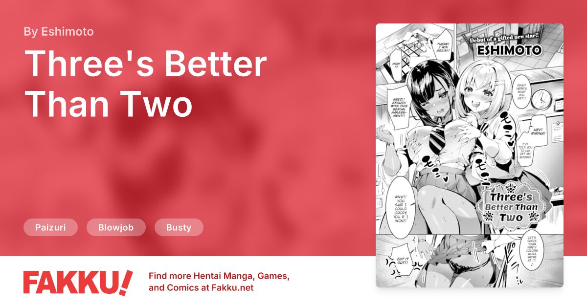 Three's Better Than Two Hentai by Eshimoto - FAKKU