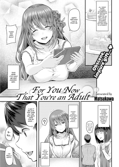 For You Now That You're an Adult