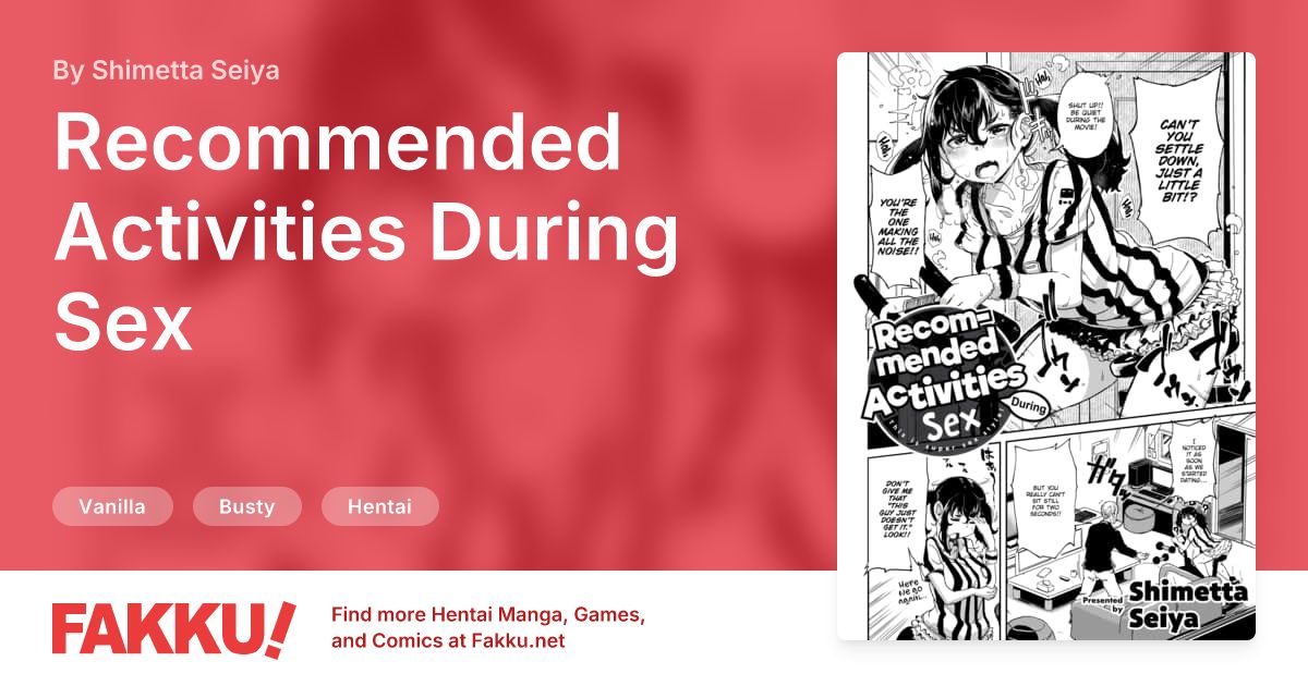 Recommended Activities During Sex Hentai by Shimetta Seiya - FAKKU