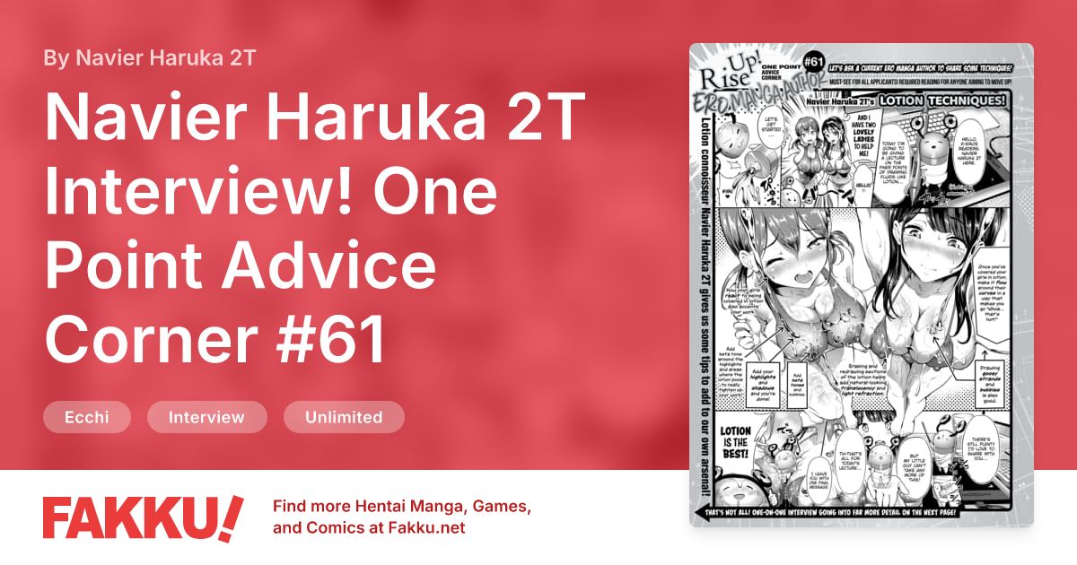 Navier Haruka 2T Interview! One Point Advice Corner #61 Hentai by Navier Haruka 2T - FAKKU
