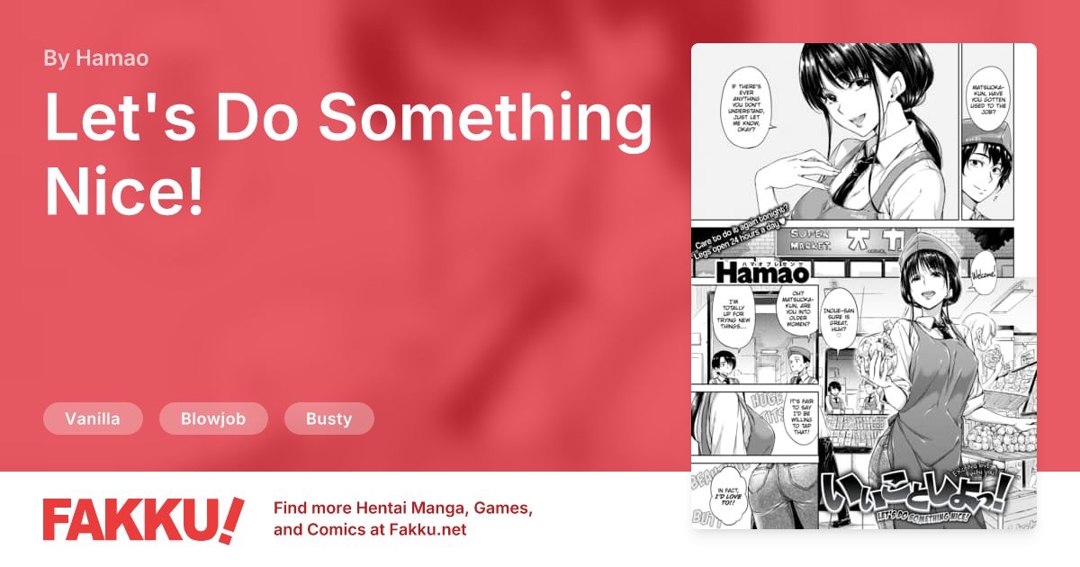 Let's Do Something Nice! Hentai by Hamao - FAKKU