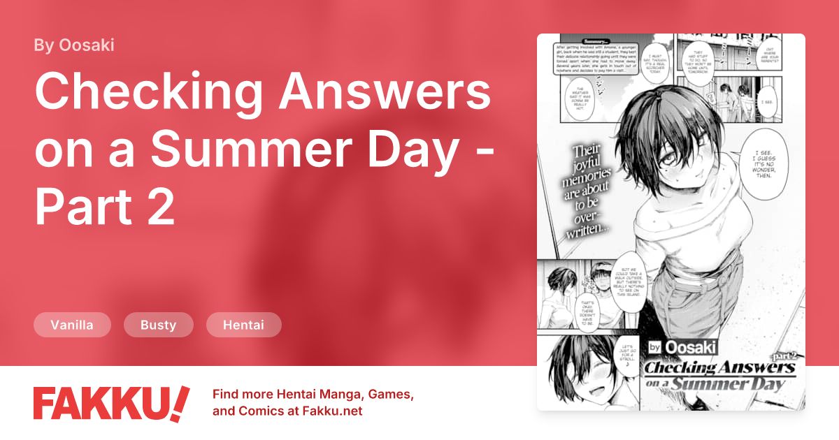 Checking Answers on a Summer Day - Part 2 Hentai by Oosaki - FAKKU
