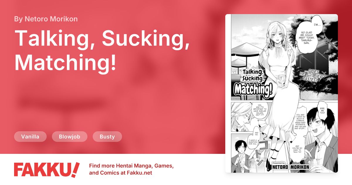 Talking, Sucking, Matching! Hentai by Netoro Morikon - FAKKU