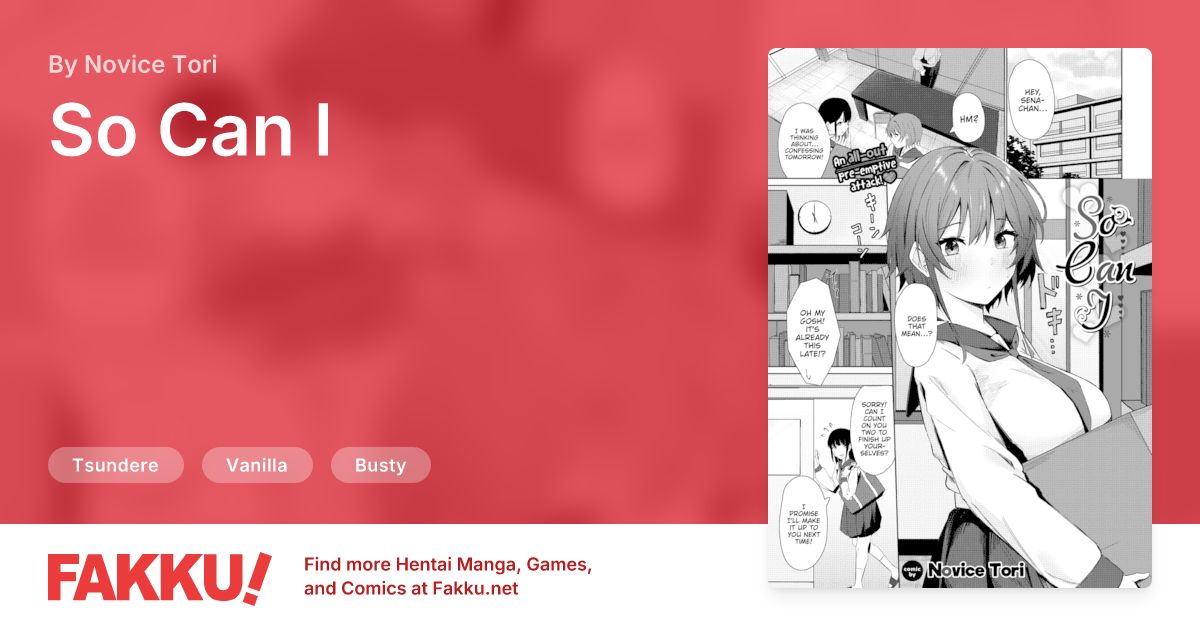 So Can I Hentai by Novice Tori - FAKKU