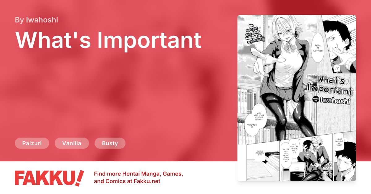 What's Important Hentai by Iwahoshi - FAKKU