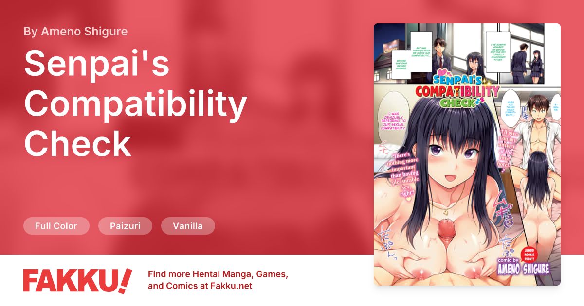 Senpai's Compatibility Check Hentai by Ameno Shigure - FAKKU