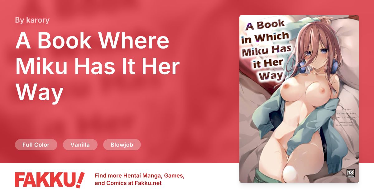 A Book Where Miku Has It Her Way Hentai by karory - FAKKU