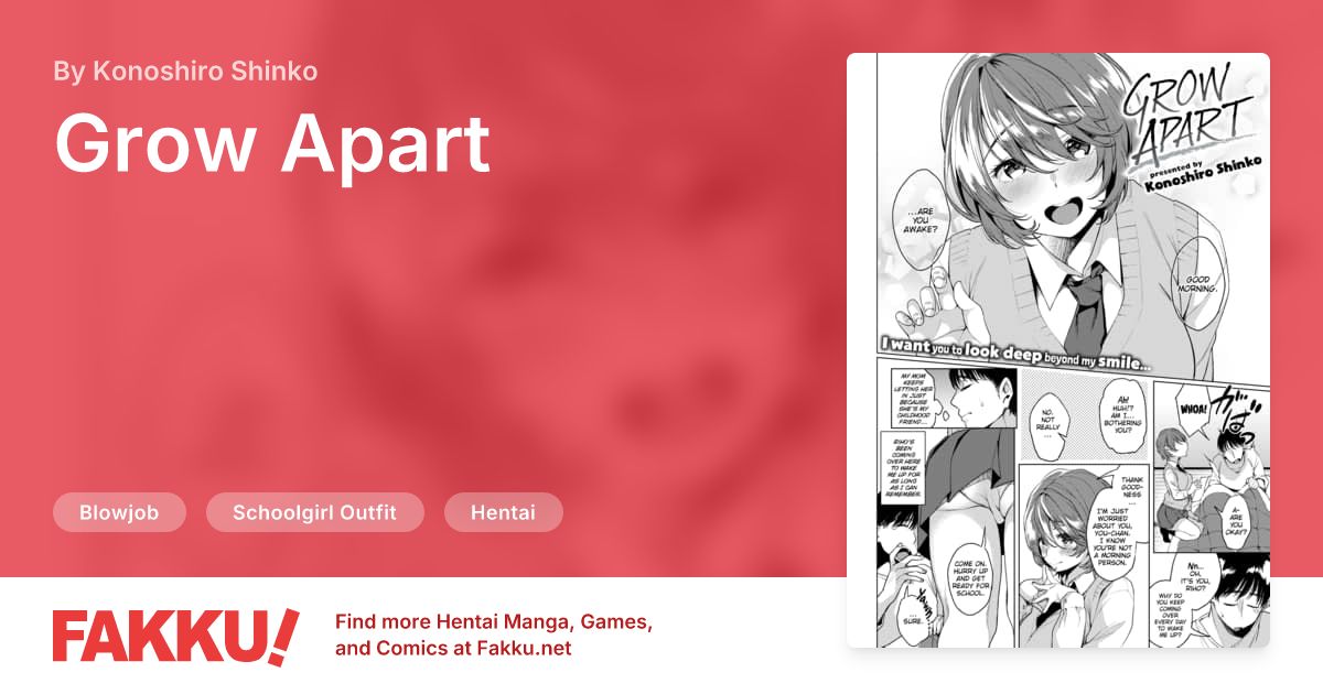 Grow Apart Hentai by Konoshiro Shinko - FAKKU