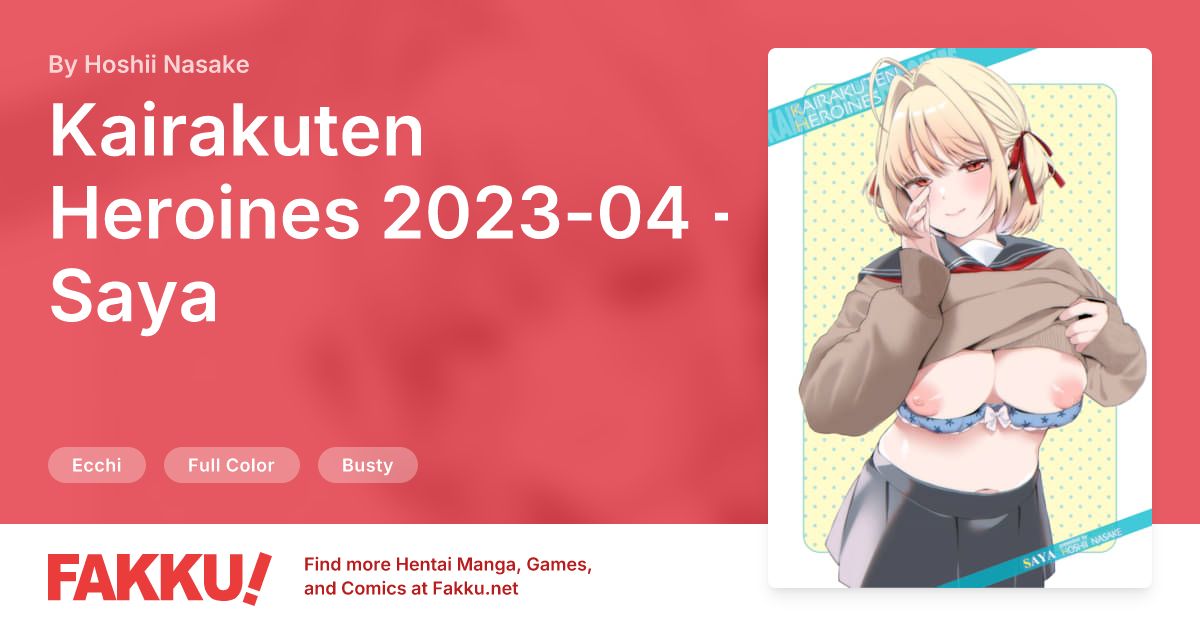 Kairakuten Heroines 2023-04 - Saya Hentai by Hoshii Nasake - FAKKU
