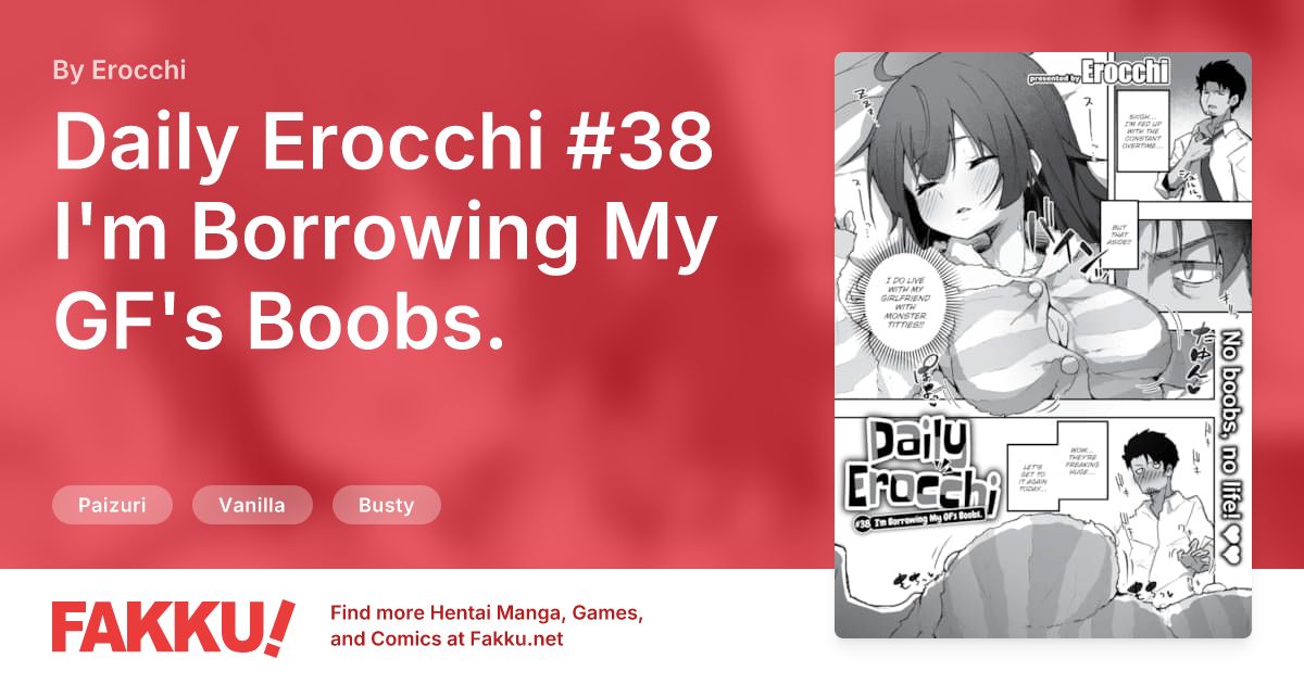 Daily Erocchi #38 I'm Borrowing My GF's Boobs. Hentai by Erocchi - FAKKU