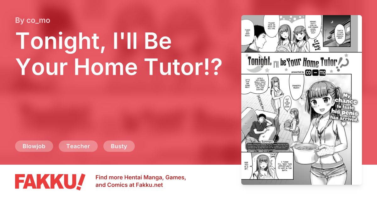 Tonight, I'll Be Your Home Tutor!? Hentai by co_mo - FAKKU