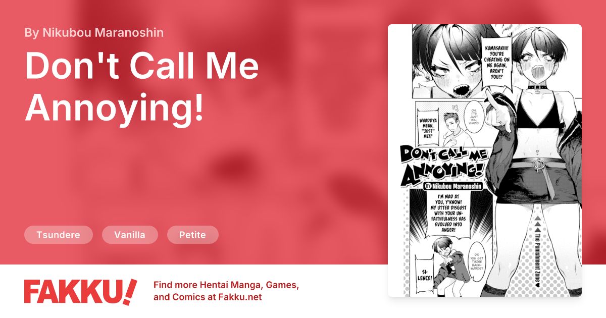 Don't Call Me Annoying! Hentai by Nikubou Maranoshin - FAKKU