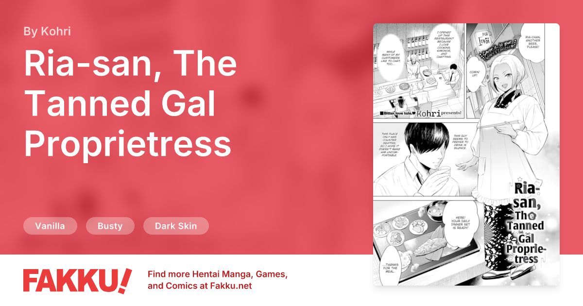  Ria-san, The Tanned Gal Proprietress Hentai by Kohri - FAKKU