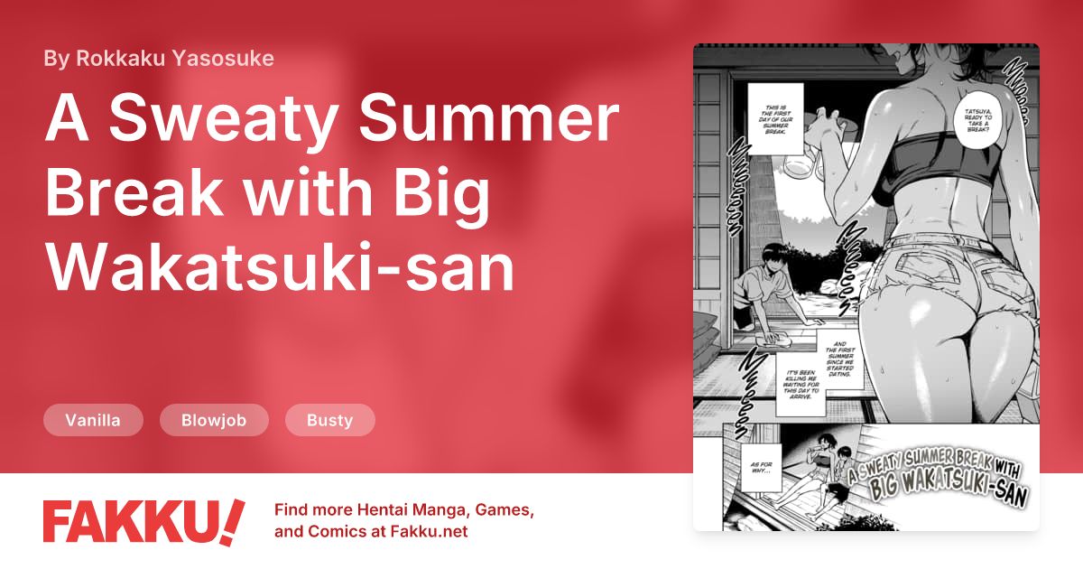 A Sweaty Summer Break with Big Wakatsuki-san Hentai by Rokkaku Yasosuke - FAKKU